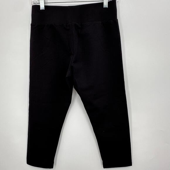 LOGO Layers by Lori Goldstein Capri Pull On Leggings Womens XSP PETITE BLACK - Picture 1 of 4